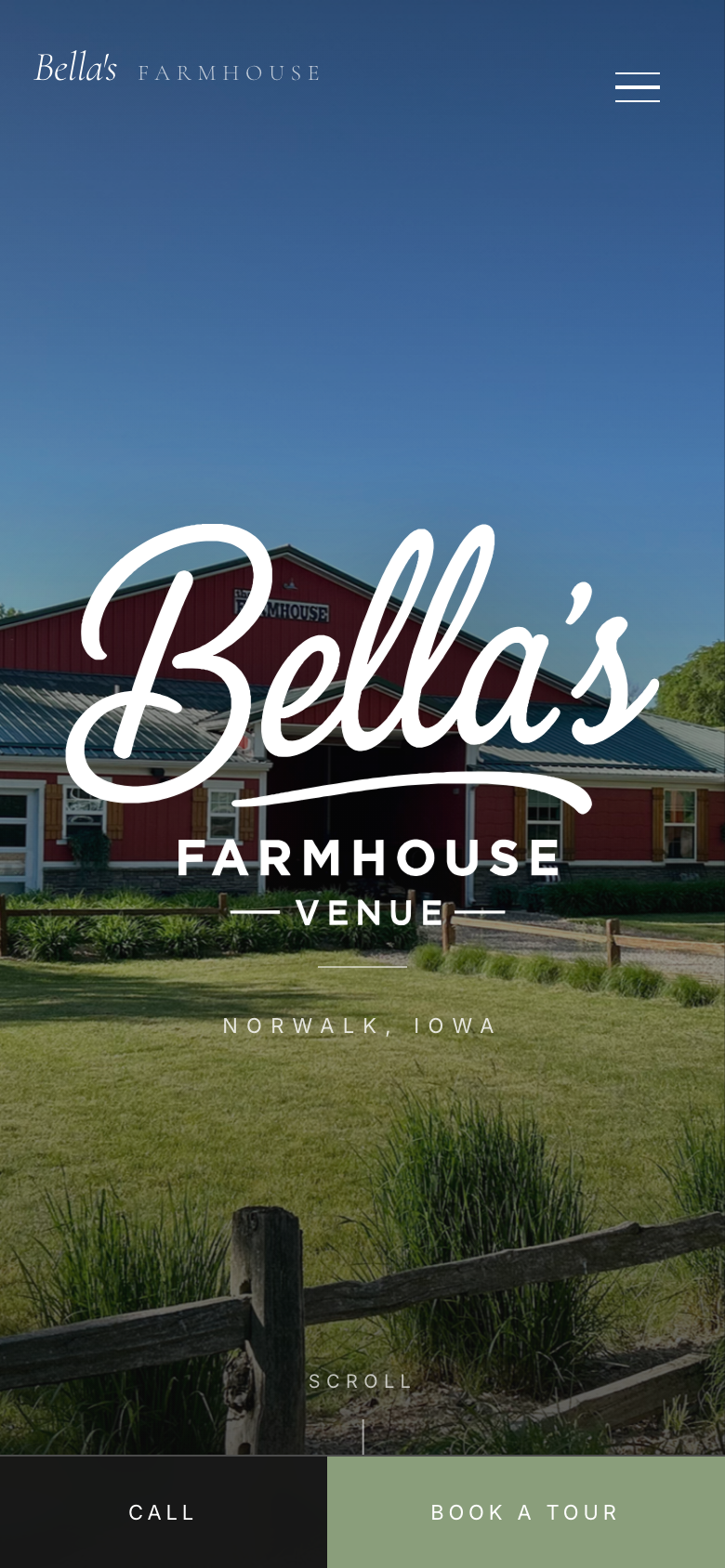 Bella's Farmhouse mobile website preview